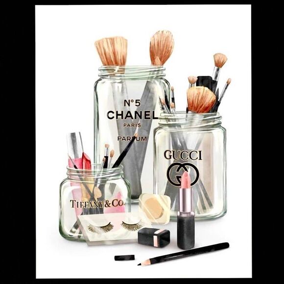 Coco Chanel print collection fashion couture Picture Wal Art luxury decor - Picture 4 of 6